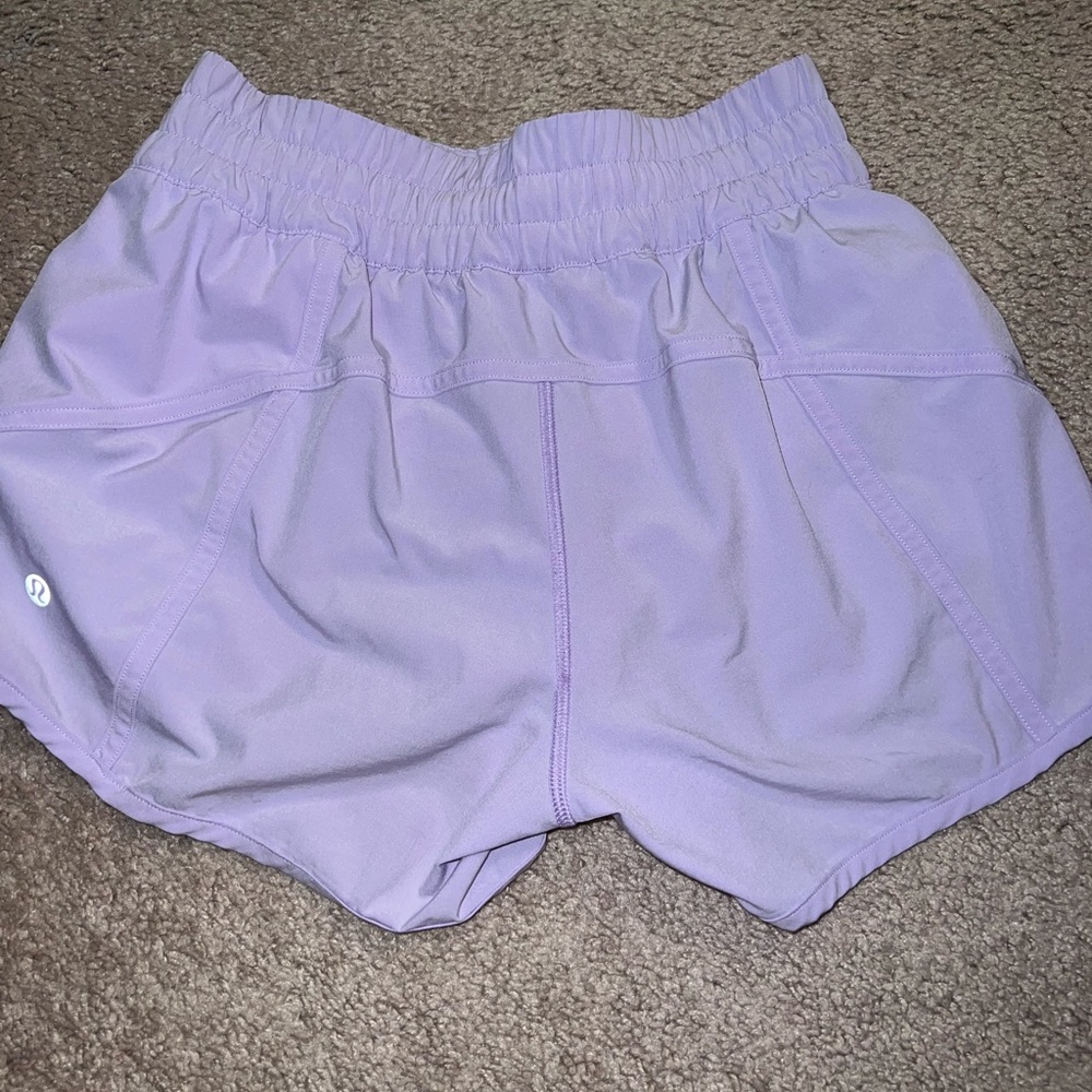 Track that lavender lululemon shorts